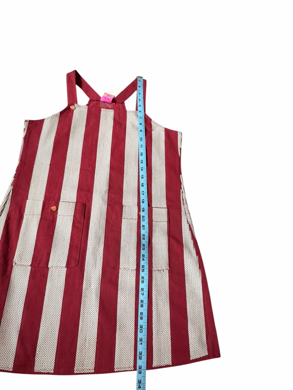 Queen of Sparkles Maroon & Grey Sequin Striped Overall Dress Women’s Small NWT - Picture 11 of 12